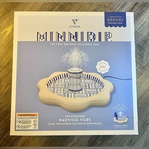 Minnidip Nautical Tiles Luxe Inflatable Fountain Sprinkler